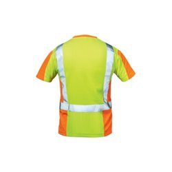 Feldtmann Warnschutz T-Shirt Utrecht Gr.S gelb/orange 75% PES/25% CO FELDTMANN