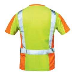 Feldtmann Warnschutz T-Shirt Utrecht Gr.L gelb/orange 75% PES/25% CO FELDTMANN