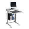 PC-Arbeitstisch H720-1100xB600xT500mm lichtgrau fahrbar