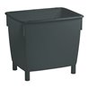 Craemer Transportbehälter basaltgrau 400l L945xB725xH830mm m.Ablaufloch/Stopfen