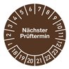 Mehrjahresprüfplakette D.20mm Nächster Prüftermin 2018-2023 Folie Btl.a 100 St.