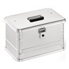 Aluminiumbox L432xB335xH275mm 29l m.Klapphebelverschlüssen m.Bohrungen