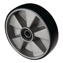 Lenkrad Polyurethan Naben-L.43mm Rad-B.50mm D.200mm Guss-Felge