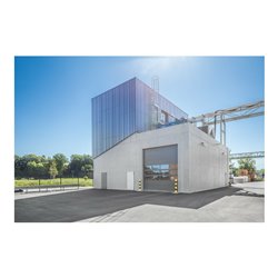 MUNK Einzügige Steigleitern mit Rückenschutz Aluminium blank