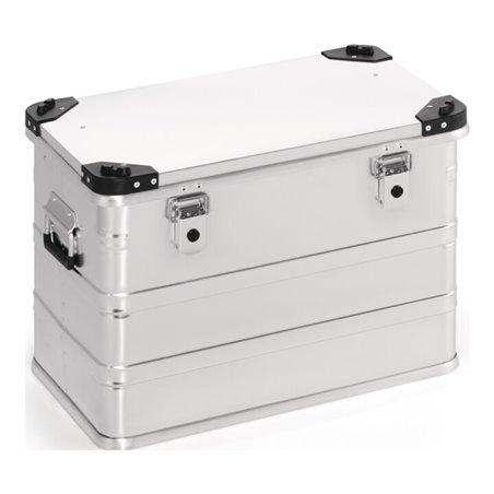 Aluminiumbox L582xB385xH410mm 76l m.Klappverschluss u.Stapelecken