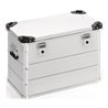 Aluminiumbox L582xB385xH410mm 76l m.Klappverschluss u.Stapelecken