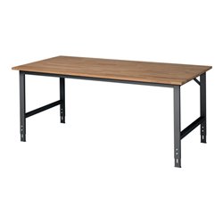 Rau Werktisch B2000xT1000xH760/1080mm 22mm Buche-Platte Gestell anthrazit