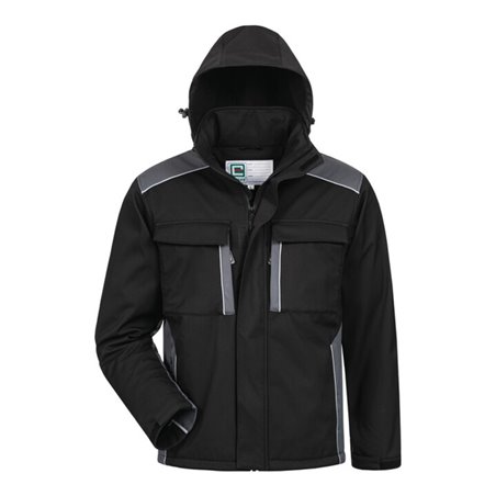 Softshelljacke Posen Gr.XXL schwarz/grau 100% PES