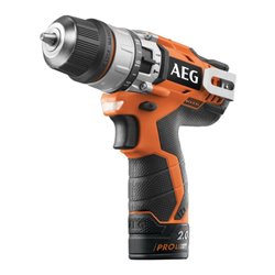 AEG Akku-Schlagbohrschrauber BSB12C2LI-202B 12V inkl. 2x 12V / 2,0 Ah PRO Akku, Ladegerät, Transporttasche