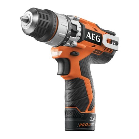 AEG Akku-Schlagbohrschrauber BSB12C2LI-202B 12V inkl. 2x 12V / 2,0 Ah PRO Akku, Ladegerät, Transporttasche