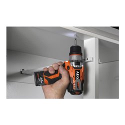 AEG Akku-Schlagbohrschrauber BSB12C2LI-202B 12V inkl. 2x 12V / 2,0 Ah PRO Akku, Ladegerät, Transporttasche