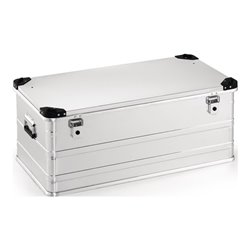 Aluminiumbox L902xB495xH380mm 140l m.Klappverschluss u.Stapelecken