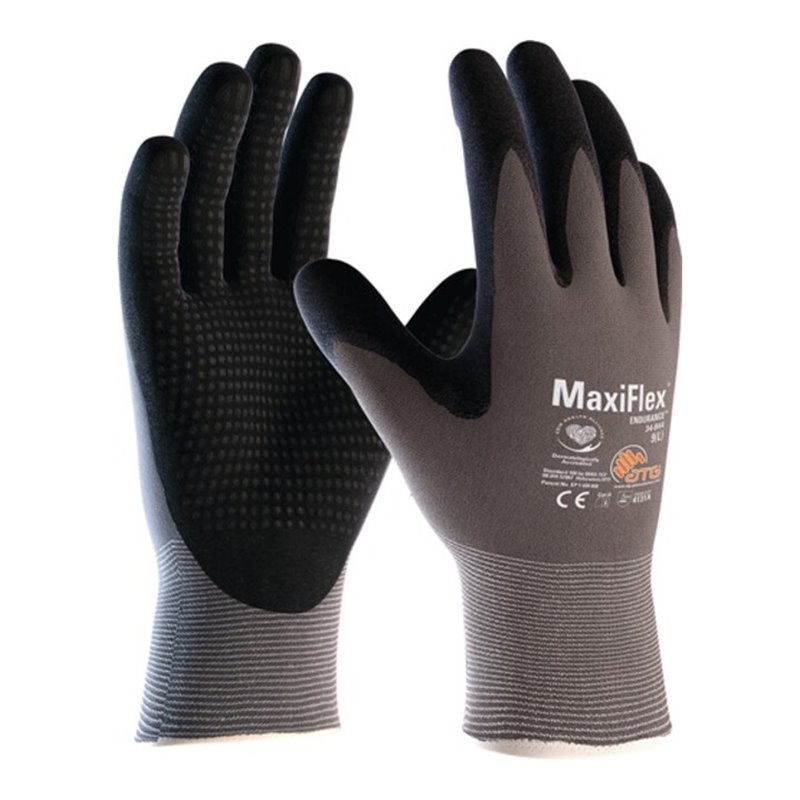 Handschuhe MaxiFlex Endurance 34-844 Gr.10 grau/schw. Nyl.m.Nitril EN388 Kat.II
