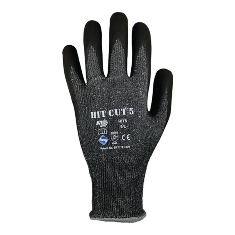 Asatex Schnittschutzhandschuhe HIT CUT 5 Gr.11 grau/schwarz EN 388 Kat.II 12 PA
