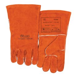 Weldas Schweißerhandschuhe Gr.L (9) rot Qualitäts-Rindspaltleder EN 388,EN 12477 10 PA