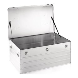 Aluminiumbox L1192xB790xH515mm 415l m.Klappverschluss u.Stapelecken
