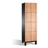 C+P Fächerschrank Cambio auf Füßen, 8 Fächer, H1980xB600xT525mm Korpus Schwarzgrau