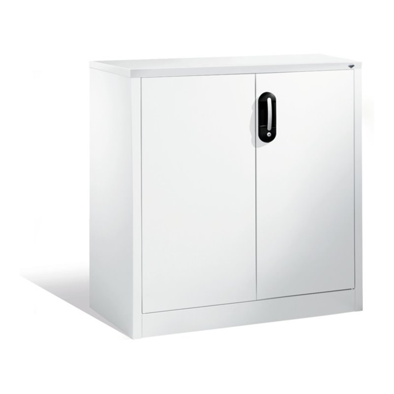 C+P Akten-Sideboard Acurado mit Drehtüren, 2 Ordnerhöhen, H1000xB930xT500mm Front Reinweiß Korpus Reinweiß