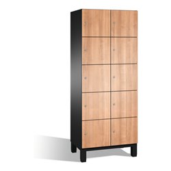 C+P Fächerschrank Cambio auf Füßen, 10 Fächer, H1980xB800xT525mm Korpus Schwarzgrau
