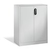 C+P Akten-Sideboard Acurado mit Drehtüren, 3 Ordnerhöhen, H1200xB930xT400mm Weißaluminium