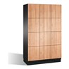 C+P Fächerschrank Cambio auf Sockel, 12 Fächer, H1950xB1200xT525mm Korpus Schwarzgrau
