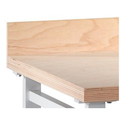 C+P Abrollrand für Arbeitsplatte Werkbank, H140xB1500xT12mm