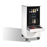 C+P Kühlschrank-Caddy Asisto für Cappuccino- und Lungo-Tassen, H1150xB500xT600mm Front Reinweiß Korpus Reinweiß
