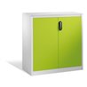 C+P Akten-Sideboard Acurado mit Drehtüren, 3 Ordnerhöhen, H1200xB1200xT500mm Front Viridingrün Korpus Lichtgrau