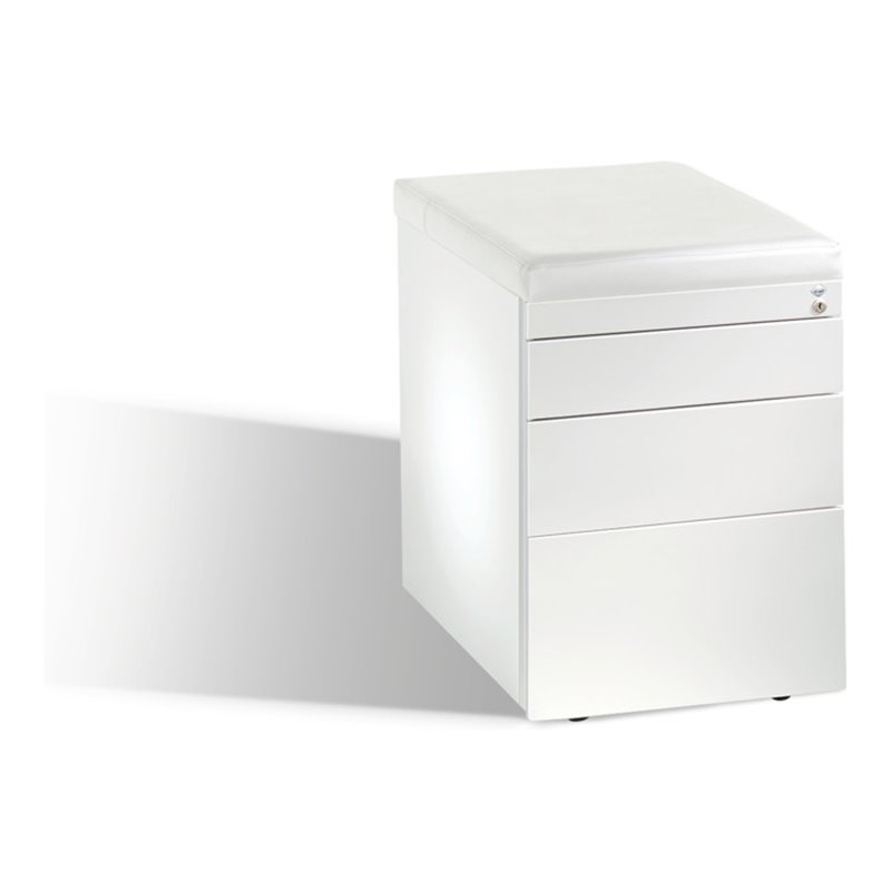 C+P Sitzcontainer Asisto M/2/3/4, H570xB430xT600mm Front Reinweiß Korpus Reinweiß