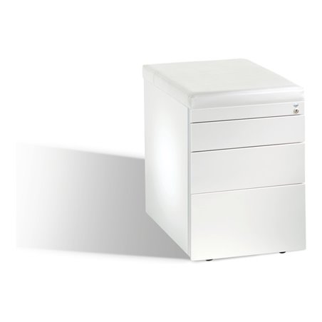 C+P Sitzcontainer Asisto M/2/3/4, H570xB430xT600mm Front Reinweiß Korpus Reinweiß