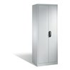 C+P Aktenschrank Acurado mit Drehtüren, 5 Ordnerhöhen, H1950xB700xT500mm Weißaluminium