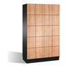 C+P Fächerschrank Cambio auf Sockel, 20 Fächer, H1950xB1200xT525mm Korpus Schwarzgrau