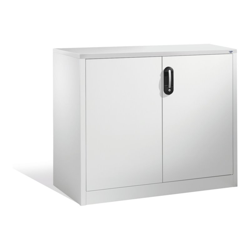 C+P Akten-Sideboard Acurado mit Drehtüren, 2 Ordnerhöhen, H1000xB1200xT500mm Front Lichtgrau Korpus Lichtgrau