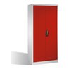 C+P Aktenschrank Acurado mit Drehtüren, innen 30 Gefache, H1950xB930xT400mm Front Rubinrot Korpus Lichtgrau