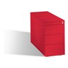 C+P Rollcontainer Asisto Small M/3/3/3, H570xB330xT800mm Himbeerrot