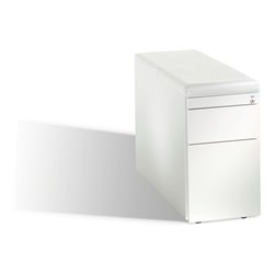 C+P Sitzcontainer Asisto Small M/3/6 mit Hängerahmen, H570xB330xT800mm Front Reinweiß Korpus Reinweiß