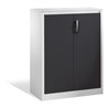 C+P Akten-Sideboard Acurado mit Drehtüren, 3 Ordnerhöhen, H1200xB930xT400mm Front Schwarzgrau Korpus Lichtgrau