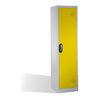 C+P Umweltschrank mit Drehtür, 4 Polyethylen-Wannen, H1950xB500xT500mm Front Verkehrsgelb Korpus Lichtgrau