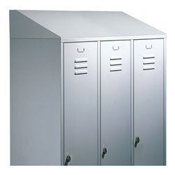 C+P Schrägdachaufsatz 230 mm für Umkleidespind Classic B900xT500mm Farbe Lichtgrau