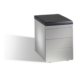 C+P Sitzcontainer Asisto M/2/3/4, H570xB430xT600mm Weißaluminium