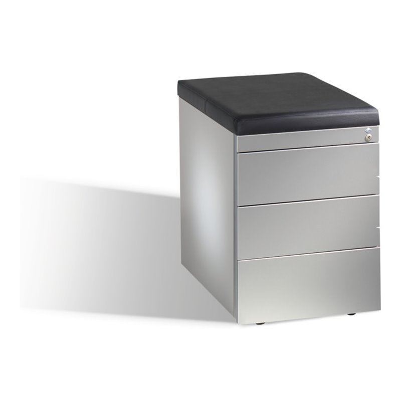 C+P Sitzcontainer Asisto M/2/3/4, H570xB430xT600mm Weißaluminium