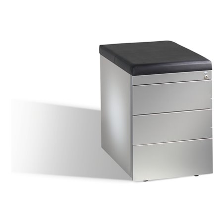 C+P Sitzcontainer Asisto M/2/3/4, H570xB430xT600mm Weißaluminium