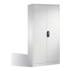 C+P Aktenschrank Acurado mit Drehtüren, innen 6 Pendelstangen, H1950xB930xT500mm Front Lichtgrau