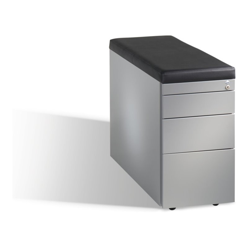 C+P Sitzcontainer Asisto Small M/2/3/4, H570xB330xT800mm Weißaluminium