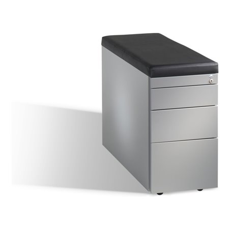 C+P Sitzcontainer Asisto Small M/2/3/4, H570xB330xT800mm Weißaluminium