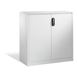 C+P Akten-Sideboard Acurado mit Drehtüren, 3 Ordnerhöhen, H1200xB1200xT500mm Front Lichtgrau Korpus Lichtgrau