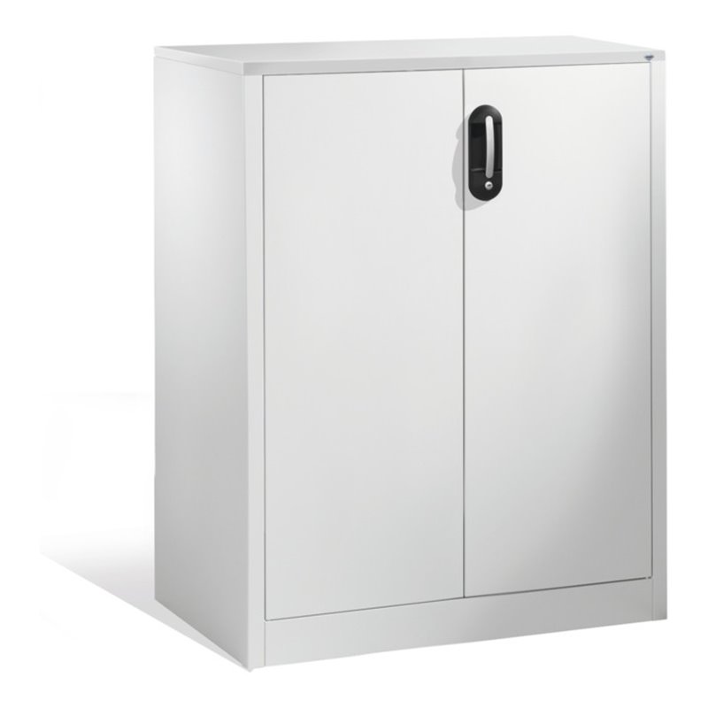 C+P Akten-Sideboard Acurado mit Drehtüren, 3 Ordnerhöhen, H1200xB930xT500mm Front Lichtgrau Korpus Lichtgrau