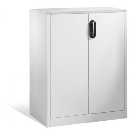 C+P Akten-Sideboard Acurado mit Drehtüren, 3 Ordnerhöhen, H1200xB930xT500mm Front Lichtgrau Korpus Lichtgrau