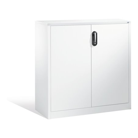 C+P Akten-Sideboard Acurado mit Drehtüren, 3 Ordnerhöhen, H1200xB1200xT400mm Front Reinweiß Korpus Reinweiß
