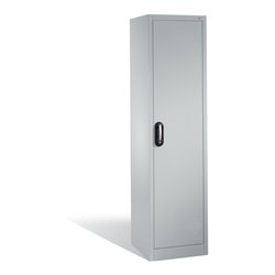 C+P Aktenschrank Acurado mit Drehtür, 5 Ordnerhöhen, H1950xB500xT500mm Front Lichtgrau Korpus Lichtgrau